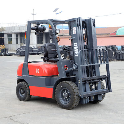 Steel and Rubber 3ton Diesel Forklift Truck with Mitsubishi S4s Isuzu Engine Forklift