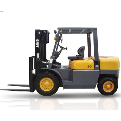 5ton Diesel Forklift Truck with Chinese or Japanese Engine and Steel-Rubber Fork