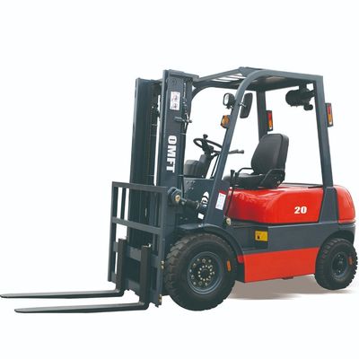 2.0ton 2000kg Cpcd20 Diesel Forklift Truck with 5m 5000mm Mast Triplex and Free Lift