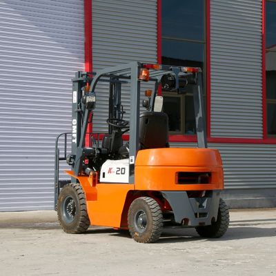 2 Ton 2.0 T Diesel Forklift Truck with 6m 6000mm Mast Triplex and Free Lift Suitable