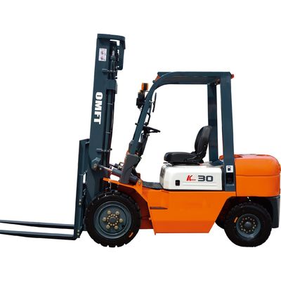 3 Ton 3.0 T Diesel Forklift Truck Lift Height 3m-7m for Steel and Rubber Materials