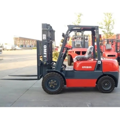 3.5ton Forklift with Japanese Isuzu C240 Mitsubishi S4s Diesel Engine and Weighing Fork
