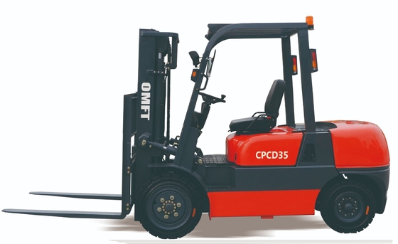 3.5ton Forklift with Japanese Isuzu C240 Mitsubishi S4s Diesel Engine and Weighing Fork
