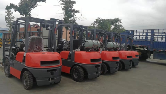 3.5ton Forklift with Japanese Isuzu C240 Mitsubishi S4s Diesel Engine and Weighing Fork