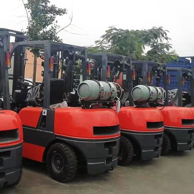 2ton Dual Fuel Forklift Trucks with Side Shift Solid Tyre Toyota Technical Petrol LPG Forklift