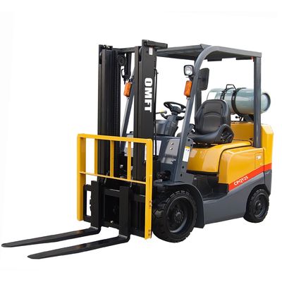Gasoline Lp Gas LPG Dual Fuel Forklift Toyota Style for Wide Right Angle Stacking