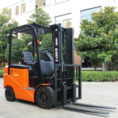 Electric Battery Forklift with Solid Tires and Side Shift 2 Ton Free Battery Charger