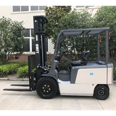 Food Industry 3.5t Electric Forklift Truck with 1070mm Fork and Steel/Rubber Material