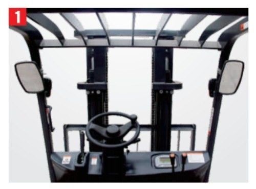 6m 6000mm Three Stage Full Free Mast Triplex Full Free Mast 5ton Electric Forklift Truck