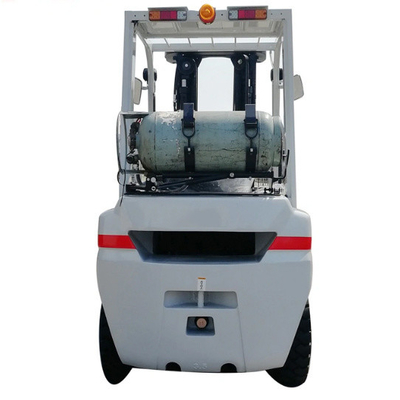 Omft Gas Gasoline LPG Propane Petrol Cushion Tyre Forklift with Clamp and 1070mm Fork