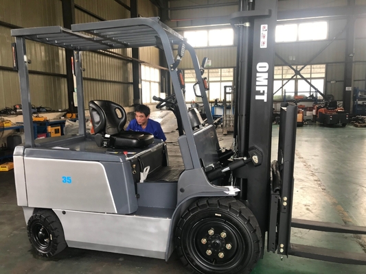 Mini 4 Wheels Electric Forklift Truck 3.5ton 3500kgs with Maintenance Free Battery