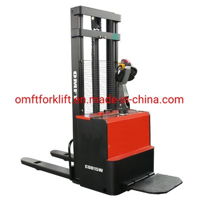 Ce ISO SGS Approved 1.5 Ton 1500 Kg Cdd15W EPS Stand-on Pedal Full Electric Stacker Truck
