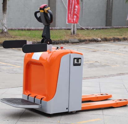 CE Approved 3.0 T Electric Powered Pallet Truck Full Electric Stand on Type with Pedal
