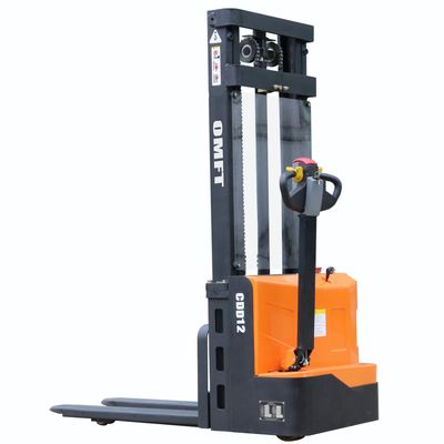 Maximum Running Speed 3.3km/H 1.2 Ton Full Electric Pallet Stacker Cdd12 with Ce ISO