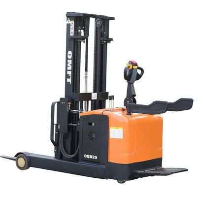 2 Ton Electric Stand-on Reach Stacker with 2790mm Min Intersecting Aisle Width Supply