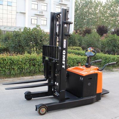 Chinese Electric Stand-on Reach Stacker with 740X1070mm Fork and Free Battery Charger