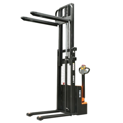 Electric Pallet Stacker Walkie Type Full Electric 1.5 T 3.3km/H Maximum Running Speed