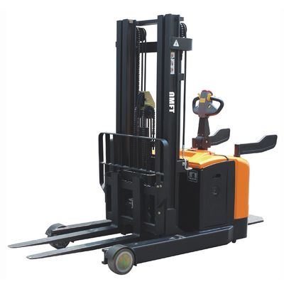 2 Ton 2 T Battery Pallet Stacker with 4m 4000mm Two Stage Full Free Mast Duplex Full Free Mast