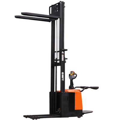 1.6ton Stand-on Type Electric Stacker with 5m Full Free Mast and Triplex Fork Lift