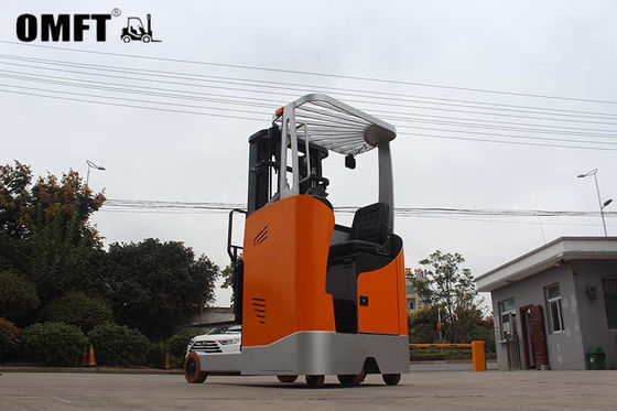CE ISO Certified Electric Reach Truck Forklift Seated Type 1.2 Ton 2 Ton 3-Stage Mast