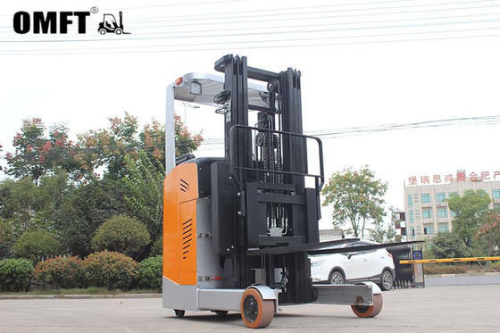 1500kg 1.5 Ton Small Electric Reach Forklift Truck with Accurate Dimensions Steel PU
