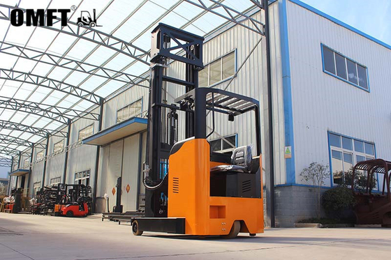 Omft Electric Reach Stacker for Warehouse Min. Width of Right Angle Stacking 2790mm