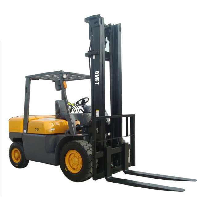 Ce Diesel Power Engine Small 5ton Diesel Forklift Truck with Duplex Triplex Mast
