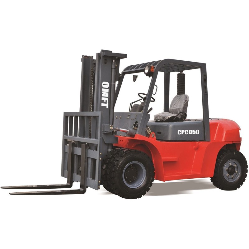 5 Ton Diesel Forklift with Automatic Transmission and Min. Turning Radius 3250mm