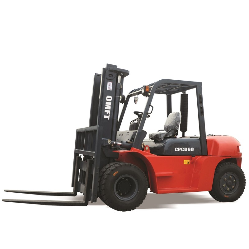 6 Ton Diesel Forklift with Automatic Transmission Standard Ce ISO SGS Manufactured