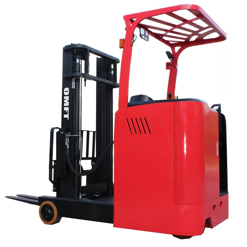 2 T Electric Reach Stacker Truck with 48V/400ah Battery 10/12km/H Travel Speed Supply
